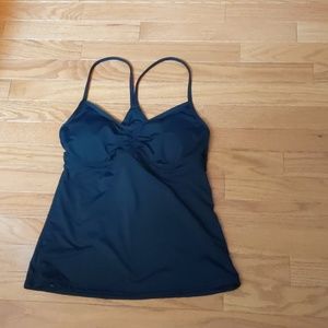 Athleta Black Tankini top small